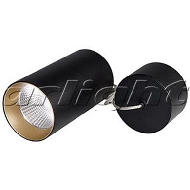 Светильник подвесной SP-POLO-R85-2-15W Day White 40градусов Black, Gold Ring 022959 EZRA