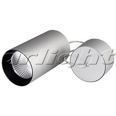 Светильник подвесной SP-POLO-R85-2-15W Day White 40градусов Silver, Black Ring 022966 EZRA
