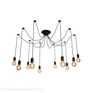 EUROLED Fuori Черный Светильник подвесной 10x40W 10xE27