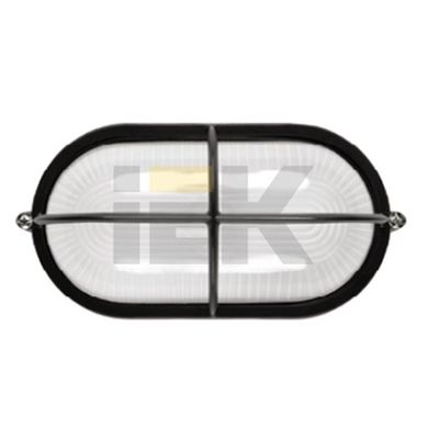 Светильник НПП1208 белый/овал решетка крупная 100Вт IP54