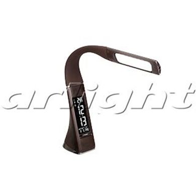 Светильник настольный LED SP-Bitter-Brown 5Вт 6000K 220lm с часами, с термометром EZRA