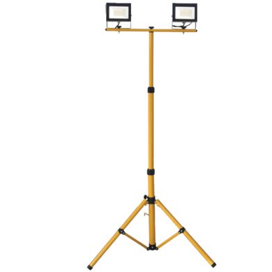 Прожектор на штативе LED FL-LED Light-PAD 2х30W Grey 4200К 5100Лм AC195-240В