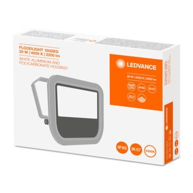 Прожектор LED 20W/4000K WHITE Белый 2000Lm IP65 . Гарантия 3 года 4058075097506 EUROLED