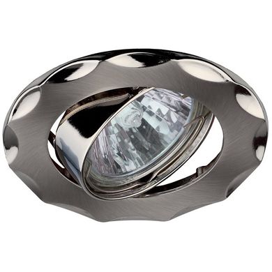 Светильник KL12A SN/N EUROLED литой пов. 'звезда' MR16,12V/220В, 50W сатин никель/никель