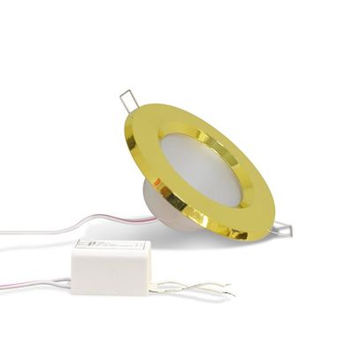 Светильник встраиваемый светодиодный (LED) TH-100 5Вт 4000K D100 золото ESTARES