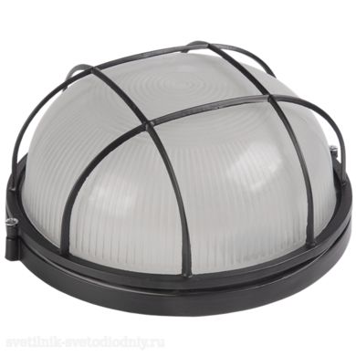 Светильник НПП 1102 белый/круг с реш. 100Вт IP54 EUROLED