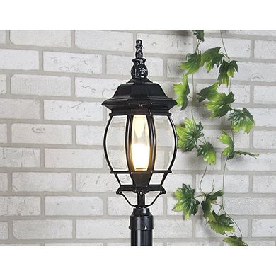 Светильник уличный 1043, Е27, 1х100Вт, черный (200х200х528Вт) (арт.)