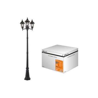 Светильник торшерный Вена E27 3x60Вт IP54 черный/прозрачный SQ0330-2010 EUROLED