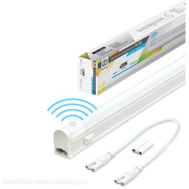 Светодиодный светильник LED СПБ-Т5Д 5Вт 4000К 160-260В 400лм IP40 300мм с датчиком