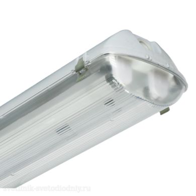 Светильник EUROLED ЛСП44 Flagman 2х58-011 ЭПРА IP65, корпус ПК, расс. САН, ЭПРА
