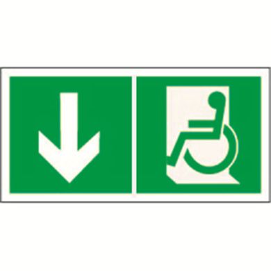 Знак безопасности BL-3015А.E71 'Указатель двери эвакуац. выхода лев. для МГН' a18558 ФОКУС