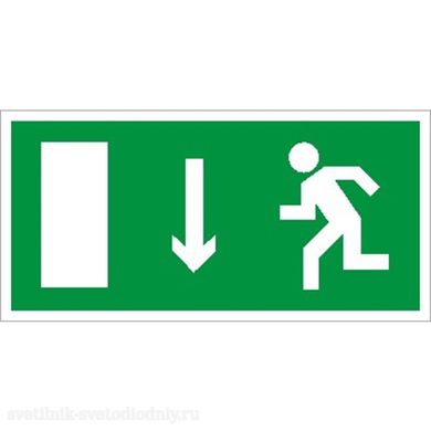 Пиктограмма ПЭУ 091 Указатель двери левосторонний 130х260 2502000260 EUROLED