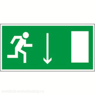 Знак безопасности PP-40205.E09 'Указатель двери эвакуационного выхода прав. ' a13965 ФОКУС