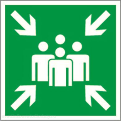 Знак безопасности PS-50506.E21 'Пункт место сбора' a13771 ФОКУС