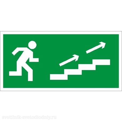 СТ ПЭУ 006 По лестнице вверх направо 210х105 2501002290 EUROLED