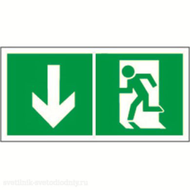 Знак безопасности PS-50206.E40 'Указатель двери эвакуац. выхода левостор. ' a18219 ФОКУС