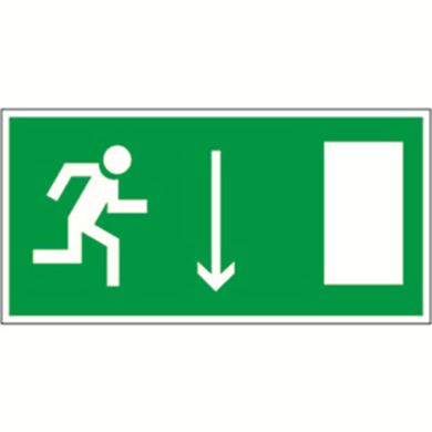 Знак безопасности BL-2915B.E09 'Указатель двери эвакуационного выхода прав. ' a16648 ФОКУС