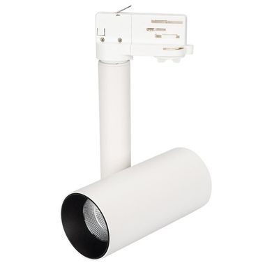 Светильник SP-POLO-TRACK-PIPE-R65-8W White5000 WH-BK, 40 градусов 027497 EZRA