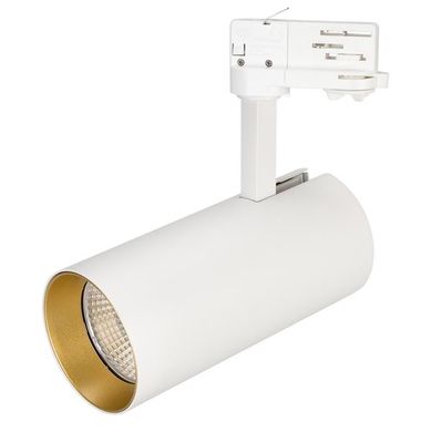 Светильник SP-POLO-TRACK-LEG-R85-15W Day4000 WH-GD, 40 градусов 027451 EZRA