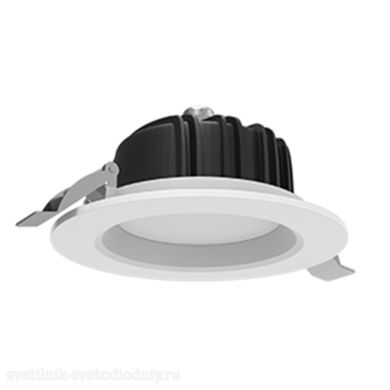 Светодиодный светильник Downlight круглый встраиваемый 190*65 16W 3000K IP54/20 аварийный V1-R0-00083-10A00-4401630 EUROLED