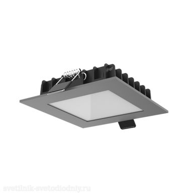 Светильник LED 'EUROLED' DL-03 квадратный встраиваемый 110*110*25 12W 4000K IP54/IP44 RAL704 V1-R0-H0354-10000-4401240 EUROLED