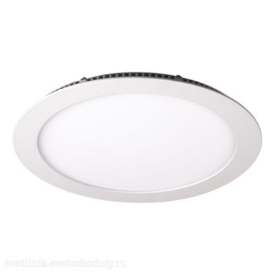 Светильник светодиодный LED PPL- R18019 14W 910Lm 6500K встр/круг white