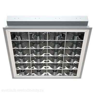 Светильник встраиваемый PRBLUX/R 218 G13 36Вт 595мм зеркал. EUROLED