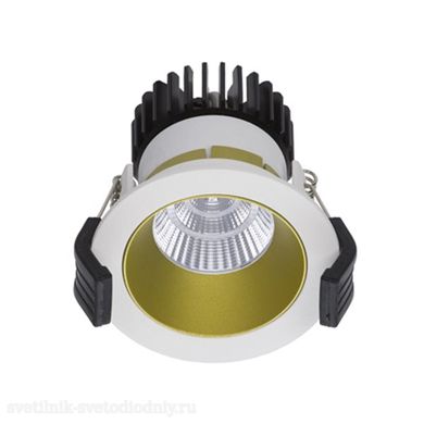 СТ Светильник Downlight встраиваемый 10Вт COOL 07 WH/GL D45 4000K with driver 1412000050 EUROLED